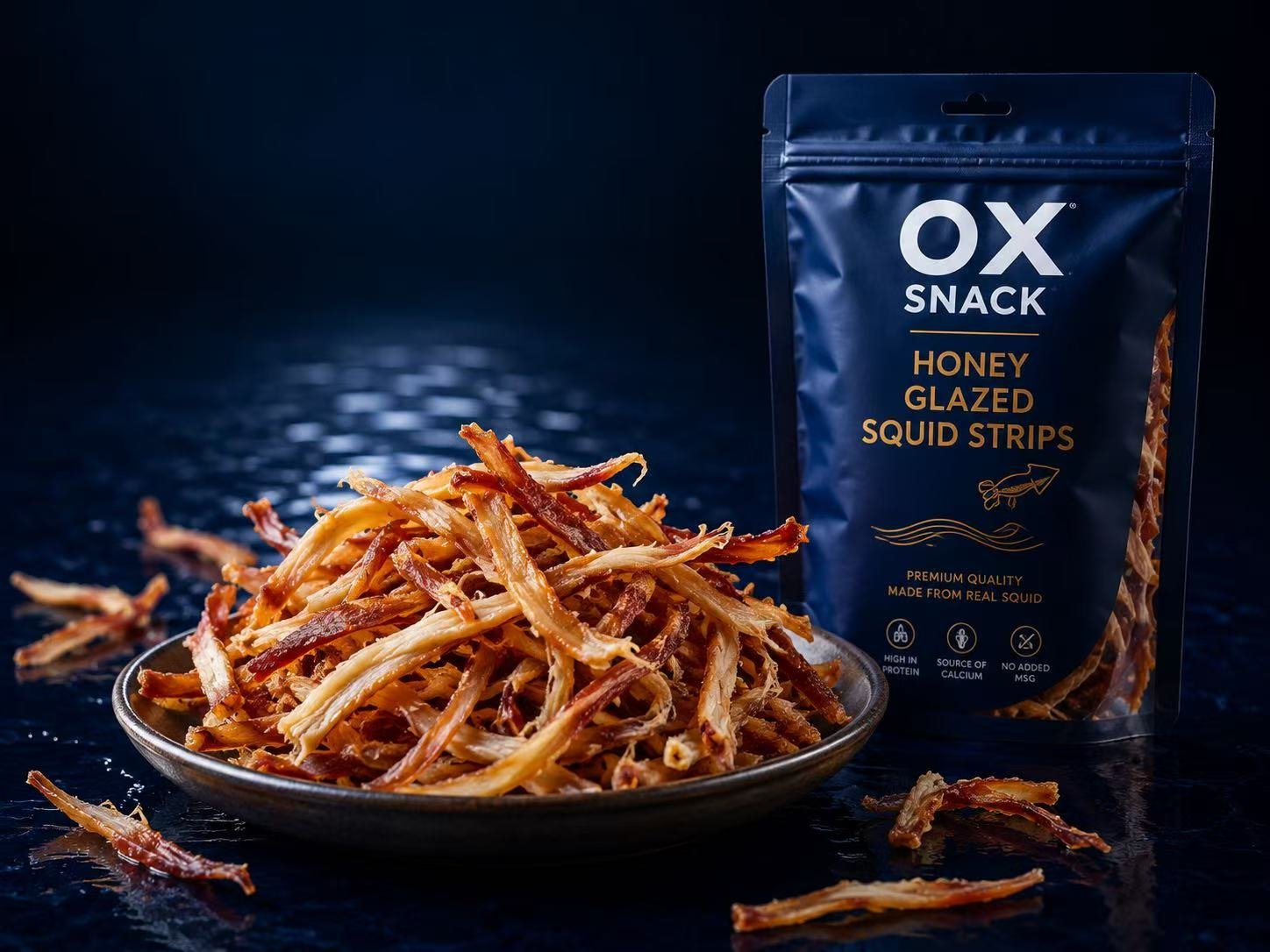 Honey Glazed Squid Strips